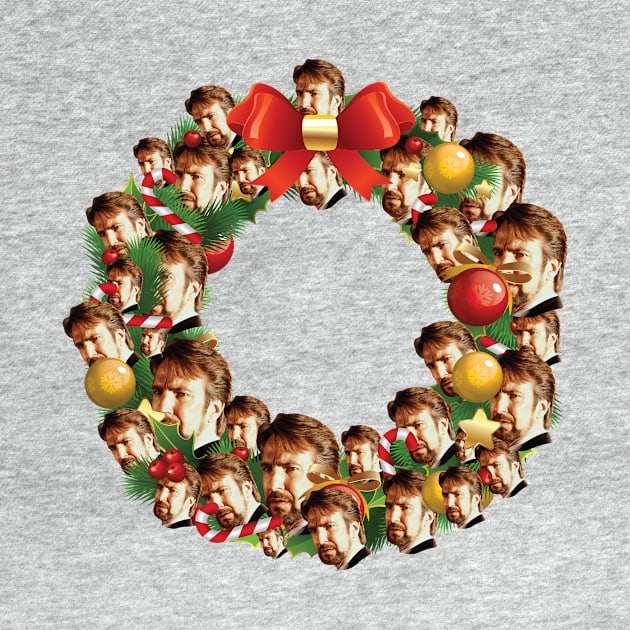 Hans Gruber Die Hard Multiface Christmas Wreath by Rebus28